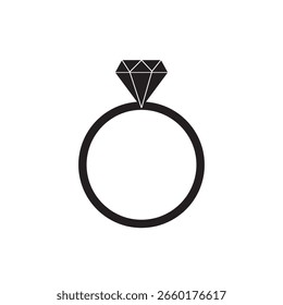 Ring vector icons. Wedding ring icon set. Ring with diamond icons. Wedding rings