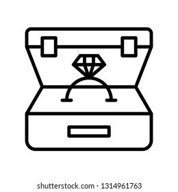 Ring vector illustration, Isolated line design icon