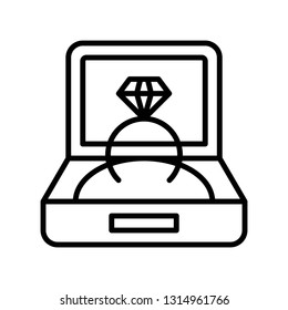 Ring vector illustration, Isolated line design icon