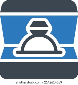 ilustración de vector de anillo aislada en un fondo transparente. iconos vectoriales de glifo para el concepto o gráficos web.