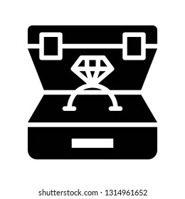 Ring vector illustration, Isolated solid design icon