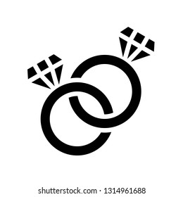 Ring vector illustration, Isolated solid design icon