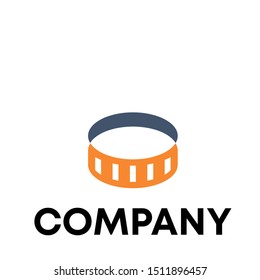 ring vector logo design elements. Impossible circle symbols