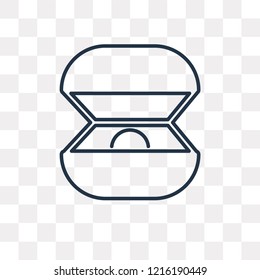 Ring vector outline icon isolated on transparent background, high quality linear Ring transparency concept can be used web and mobile