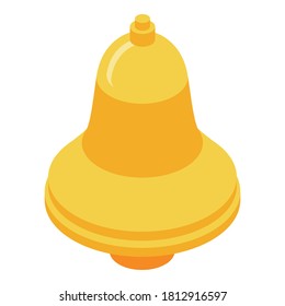 Ring video call icon. Isometric of ring video call vector icon for web design isolated on white background