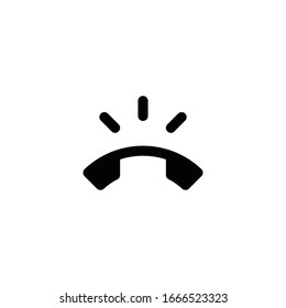 Ring volume vector icon on a white background