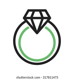 Ring, wedding, gold icon vector image.Can also be used for valentine, love, observances and holidays. Suitable for mobile apps, web apps and print media. 