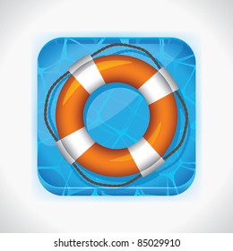 Ring-buoy application icon