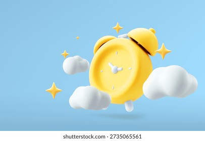Reloj alarma sonando Ilustración