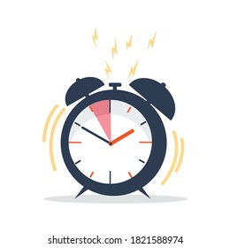 Reloj de alarmas sonoras con concepto de plazo
