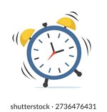 Ringing Alarm Clock vector Illustration