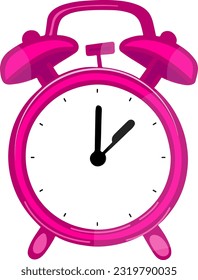 Ringing alarm clock vector illustration
 on white background
