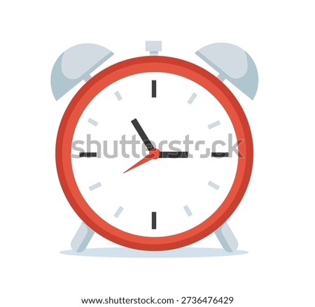 Ringing Alarm Clock vector Illustration