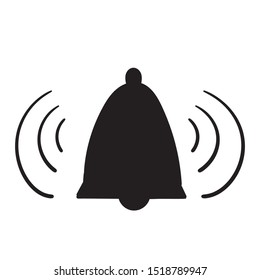 Ringing alarm vector icon handdrawn doodle style