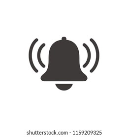 Ringing bell, alarm icon vector