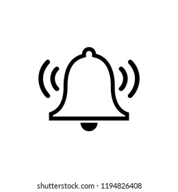 Ringing bell, alarm icon Vector. symbol for web site Computer and mobile vector.