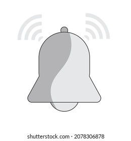 A ringing bell alarm. icon, vector , illustration 