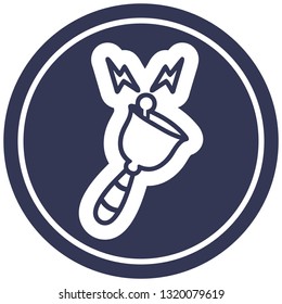 ringing bell circular icon symbol