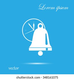 Ringing bell and cock icon