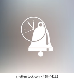 Ringing bell and cock icon