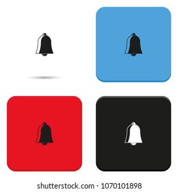 Ringing bell flat vector icon.