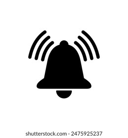 Ringing bell icon in generic style. Alert concept