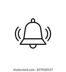 Icono de timbre ideal para notificaciones y alertas