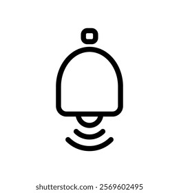 Ringing bell icon, ideal for notifications, alerts, or sound-related purposes.