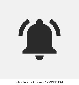 Ringing bell icon isolated on background. Notification symbol modern, simple, vector, icon for website design, mobile app, ui. Vector Illustration