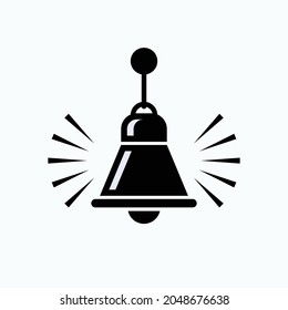 Ringing Bell Icon. Reminder,Notification Symbol  - Vector.