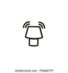 ringing bell icon. sign design