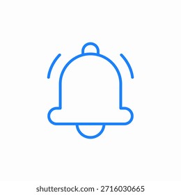 Vector de signo de icono de campana sonora