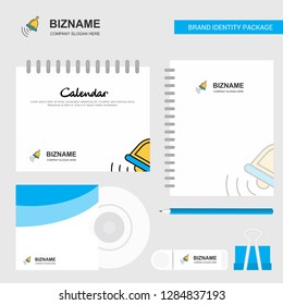 Ringing bell  Logo, Calendar Template, CD Cover, Diary and USB Brand Stationary Package Design Vector Template