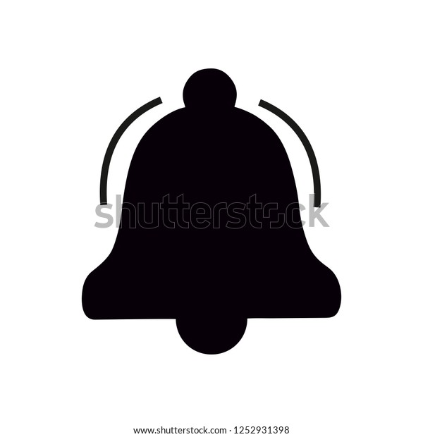 Ringing Bell Symbol Stock Vector (Royalty Free) 1252931398