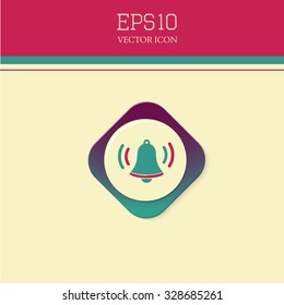 Ringing bell vector icon.