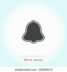 Ringing bell vector icon.