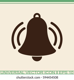 Ringing bell vector icon.