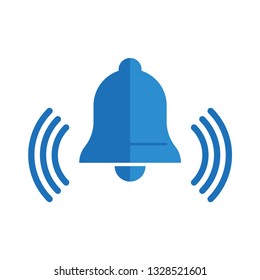 Ringing bell vector icon, alarm symbol