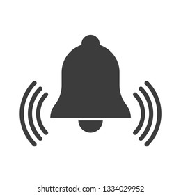 Ringing bell vector icon, alarm symbol