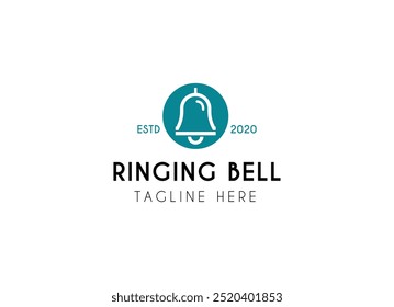 Ringing bell vector logo illustration design. Thee bell logo design