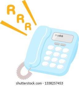 Ringing fixed-line phone