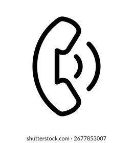 Ringing Icon Vector Symbol Design Illustration