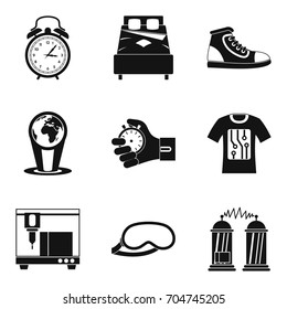 Ringing icons set. Simple set of 9 ringing vector icons for web isolated on white background