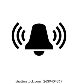 Ringing Notification Bell Icon – Sound Alert Vector