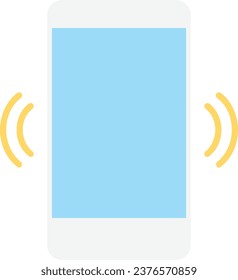 Ringing Phone Alert Icon Vector Flat Illustration