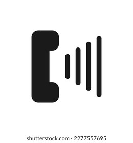 Ringing phone call icon. Smartphone ui. Vector illustration in trendy style. Editable graphic resources for many purposes.