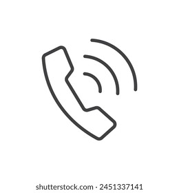 Ringing Phone and Communication Icons. Telephonic Engagement and Contact Symbols.