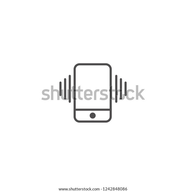 Ringing Phone Icon Stock Vector (Royalty Free) 1242848086 | Shutterstock