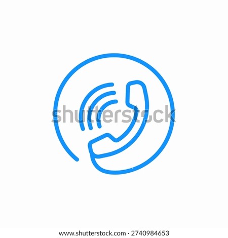 ringing phone icon sign vector