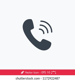 Ringing Phone Icon / Vector